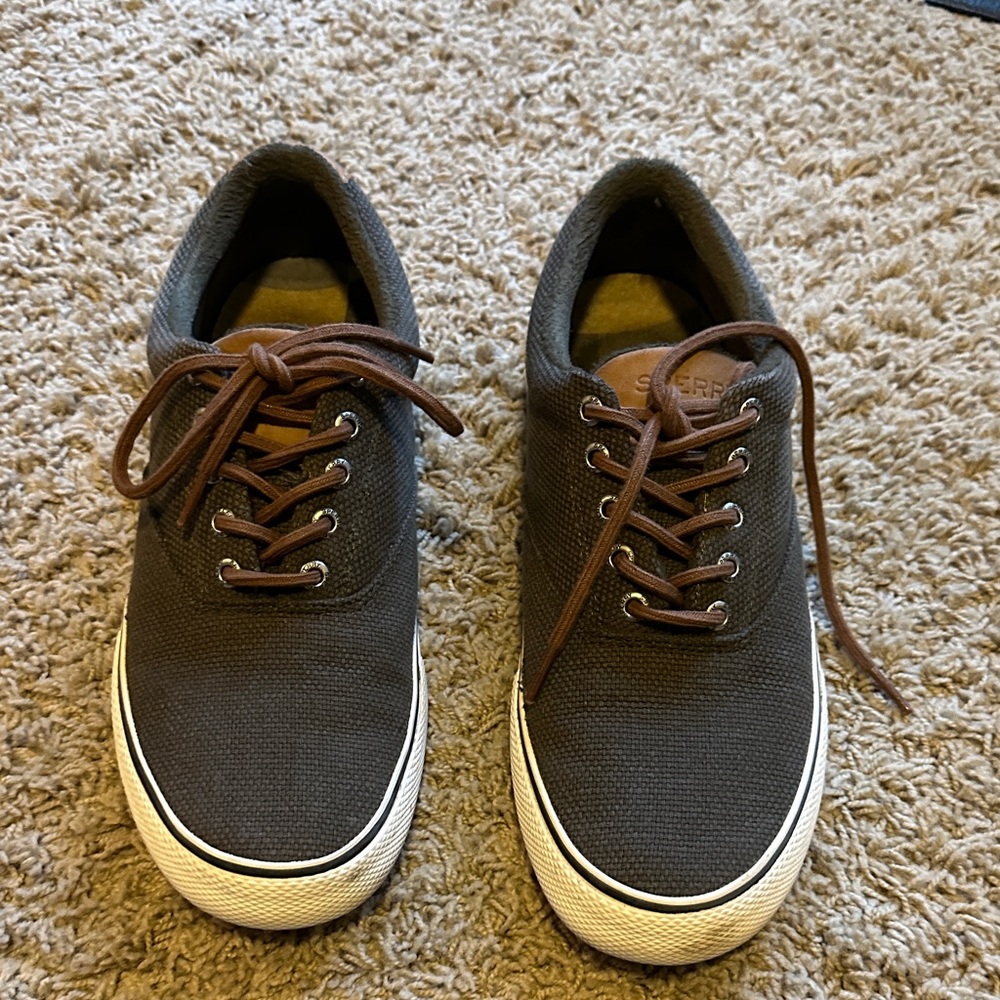 Sperry Men's Casual Canvas Lace-Up Sneakers - Brown - Picture 3 of 5